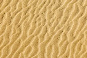 Empty Desert Landscape Photo Stampe: Sand texture pattern in desert