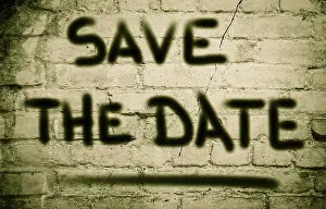 Conceptual Photo Theme Stampe: Save The Date Concept