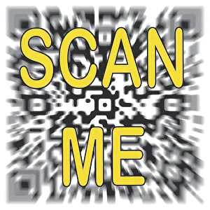 Electronic Communication Device Stampe: Scanning qr-code abstraction