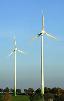 Eco Friendly Power Generation Stampe: Schmidt wind farm, Eifel mountain range
