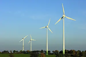 Alternative Energy Europe Stampe: Schmidt wind farm, Eifel mountain range