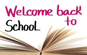 Back To School Scene Stampe: Back to school background