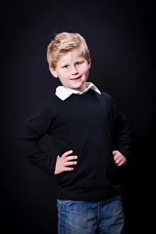 Elementary School Child Photo Stampe: School boy, first-grader