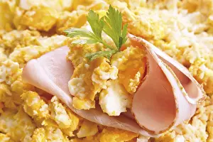Egg Nutrition Facts Stampe: Scrambled egg with ham