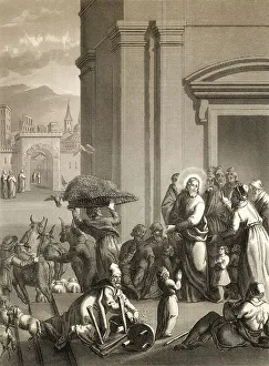 Sacred Building Representation Stampe: The second cleansing of the Temple