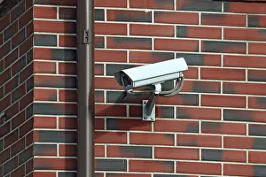 CCTV Camera Installation Stampe: Security camera on the wall of the House