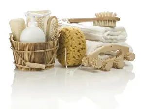 Personal Hygiene Products Stampe: Set of bathing articles