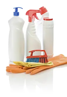 Household Items Stampe: Set for cleaning