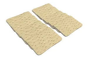 White Isolated Studio Photography Stampe: Set of rectangular wheat crackers