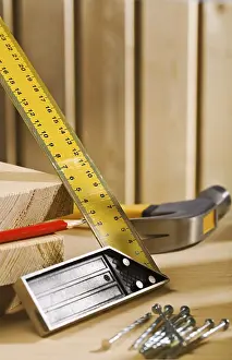 Handicraft Tools Stampe: Set-square ruller and other tools