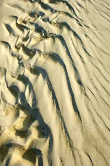 Daytime Desert Scene Stampe: Shadow patterns in the sand