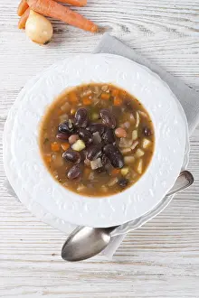 Vegetarian Meal Ideas Stampe: Sharp bean soup