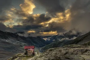 Dramatic Cloudy Sky Europe Stampe: Siegerlandhutte at sunset with dramatic cloudy sky