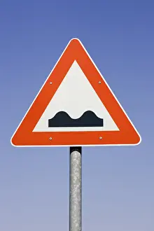 Street Traffic Signs Stampe: Sign: Indication of bumpy road