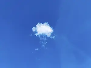 Cirrocumulus Clouds Germany Stampe: Single Small Sheeple Cloud, Cirrocumulus Cloud