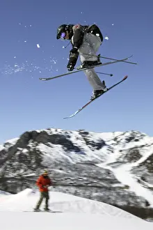 Mountainous Scenery Stampe: Ski jumping