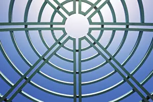 Futuristic Architectural Style Stampe: Skylight of the ceiling