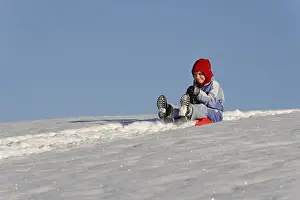 Recreational Activities Stampe: Sledding
