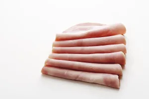 Cut Out Food Images Stampe: Several slices of ham