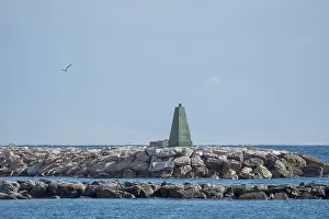 Lighthouse Spain Stampe: Small lighthouse or navigation beacon