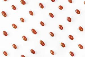 Balanced Diet Concepts Stampe: Small tomatoes cherry top view