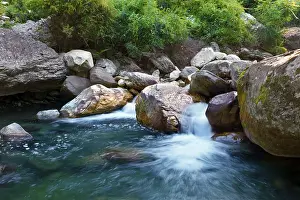 Peaceful Landscape Photography Stampe: Small waterfall