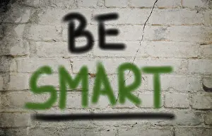 Symbolic Image Meaning Stampe: Be Smart Concept