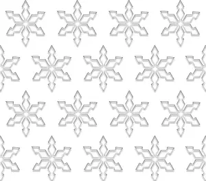 Ice Crystal Structure Stampe: Snowflakes, patterns, background