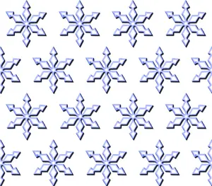 Ice Crystal Structure Stampe: Snowflakes, patterns, background