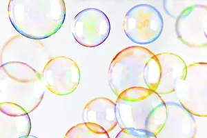 Colorful Soap Bubbles Stampe: Soap bubbles
