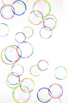 Colorful Studio Shot Stampe: Soap bubbles