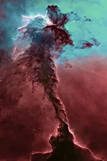 Starry Night Sky Stampe: Space Background, The Eagle Nebula