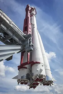 Natural Science Images Stampe: Space rocket on the launch pad