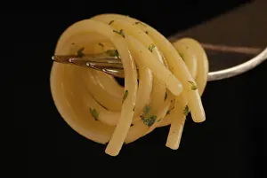 Italian Food Stampe: Spaghetti on a fork