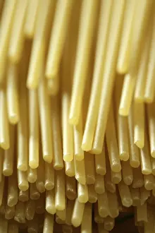 Close Up Pasta Shot Stampe: Spaghetti macro image at studio with selective focus