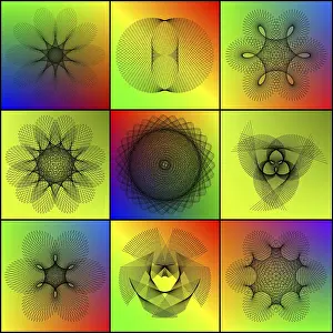 Spirography Art Stampe: Spirography