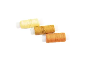 Flat Lay Concept Image Stampe: Spool of thread isolated on white background