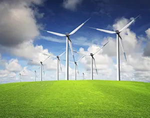 Agricultural Energy Source Stampe: Spring wind