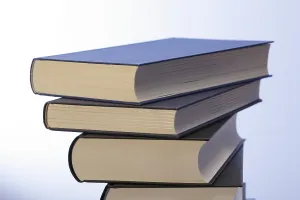 Stacked Literature Stampe: Stack of books