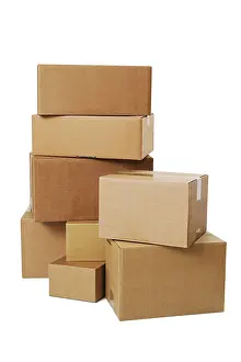Moving Boxes Stampe: Stack of boxes
