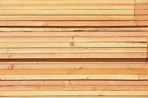 Stack Of Wood Stampe: Stack of Building Lumber at Construction Site