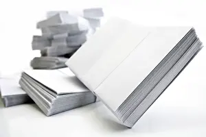 Still Life Studio Photography Stampe: Stack of envelopes