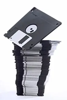 Office Supplies Stampe: Stack of floppy disks