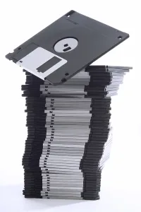 Data Handling Techniques Stampe: A stack of floppy disks