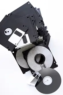 Compact Discs Stampe: Stack of floppy disks