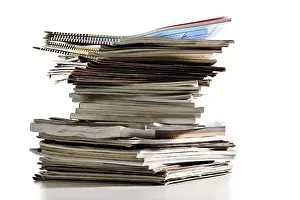 Indoor Studio Photography Stampe: Stack of magazines
