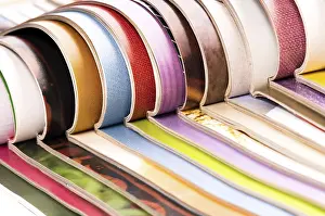 Waste Separation And Recycling Stampe: Stack of open magazines