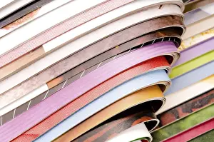 Environmental Awareness Photo Stampe: Stack of open magazines