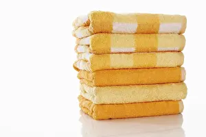 Still Life Studio Photography Stampe: Stack of towels