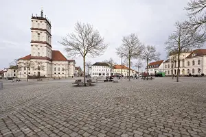 Eastern Germany Landscapes Stampe: Stadtkirche am Markt, Neustrelitz